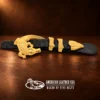 Gold Alligator 4pc. Ranger Belt Buckle Set