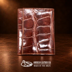 Authentic Alligator Tri-Fold Wallet