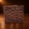 Authentic Ostrich Skin Bi-Fold Wallet — detail view 2