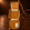 Handtooled Leather Handbag - Brown — detail view 4