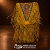 Painted Fringe Leather Bag
