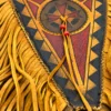Painted Fringe Leather Bag — detail view 2