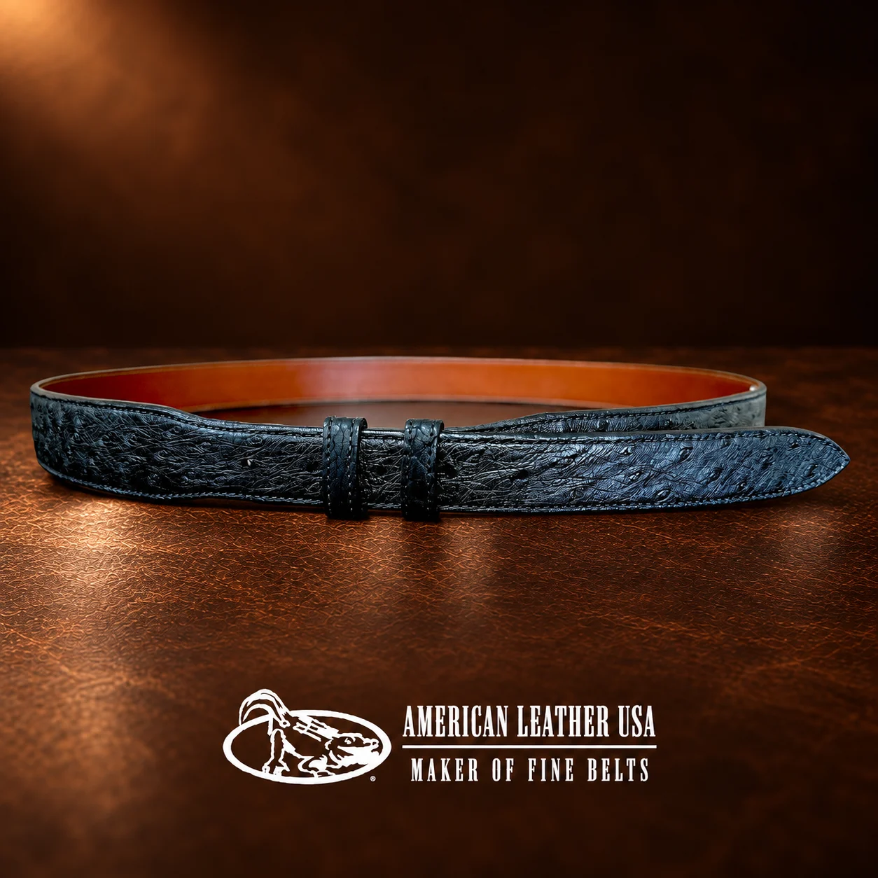 Exotic Ostrich Hide Belt