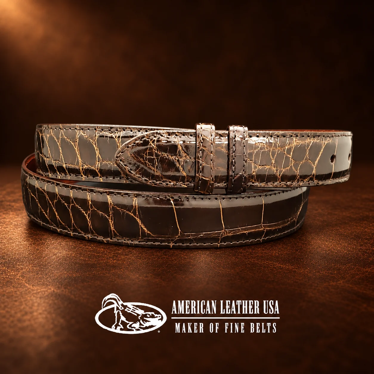 Exotic Alligator Hide Belt