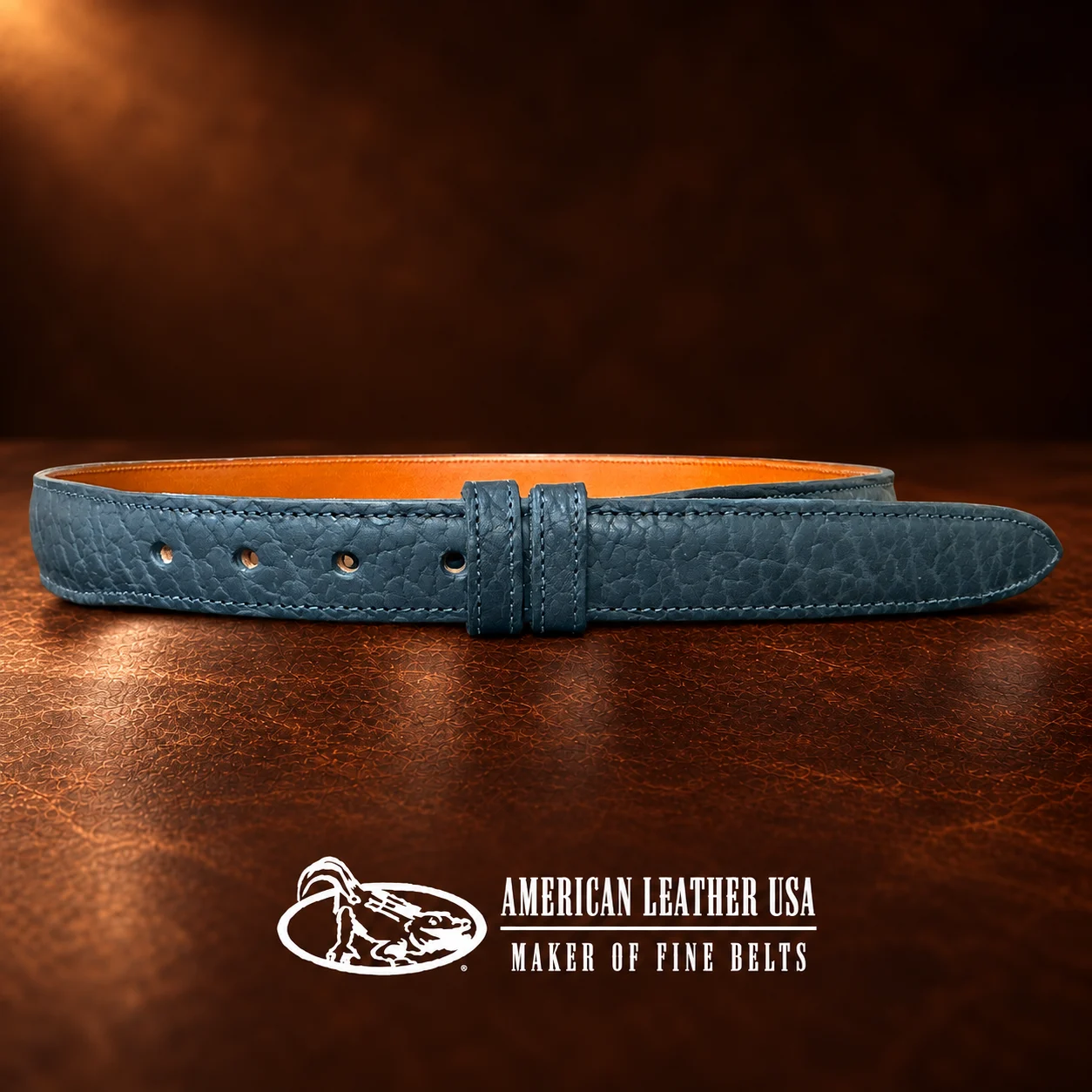 American Bison Hide Belt