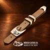 Sterling Silver Skull Engraved Ranger Design Belt Buckle Set