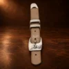 Sterling Silver Skull Engraved Ranger Design Belt Buckle Set — detail view 2
