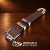 Zuni Sterling Silver & Multi-Stone 4pc. Ranger Design Belt Buckle Set