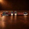 Sterling Silver, Opal, & Onyx 4pc. Ranger Design Belt Buckle Set — detail view 3