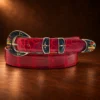 TOSF Zuni Sterling Silver & Multi Stone 4pc. Ranger Design Belt Buckle Set — detail view 4