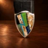GL Sterling Silver & Multi Stone Ranger Design 4pc. Belt Buckle Set — detail view 4