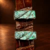 GL Sterling Silver & Opal Ranger Design 4pc. Belt Buckle Set — detail view 3