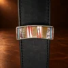 Sterling Silver & Multi Stone Ranger Design 3pc. Belt Buckle Set — detail view 3