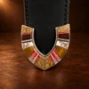 Sterling Silver & Multi Stone Ranger Design 3pc. Belt Buckle Set — detail view 4