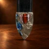 GL Sterling Silver & Agate Ranger Design 4pc. Belt Buckle Set — detail view 4
