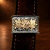 VOGT Sterling Silver & 10K YG 3pc. Ranger Design Belt Buckle Set — detail view 3