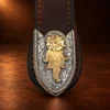 VOGT Sterling Silver & 10K YG 3pc. Ranger Design Belt Buckle Set — detail view 4
