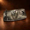 Sterling Silver Skull Belt Buckle — detail view 4