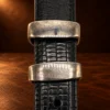 Alexander Kalifano Sterling Silver Skull 4pc. Ranger Buckle Set — detail view 3
