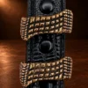 Alexander Kalifano Bronze Crocodile 4pc. Ranger Buckle Set — detail view 3