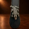 Alexander Kalifano Sterling Silver Kissing Alligators 3pc. Ranger Buckle Set — detail view 4