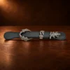 Alexander Kalifano Sterling Silver Kissing Alligators 3pc. Ranger Buckle Set — detail view 5