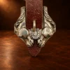 Sterling Silver Double Horsehead & Horshoe 4pc. Ranger Belt Buckle Set — detail view 2