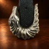Sterling Silver Horsehead 4pc. Ranger Belt Buckle Set — detail view 2