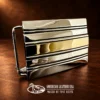 Herbert Begaye Sterling Silver & 14K Gold Belt Buckle