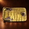 Jerry L. Evans Inlaid Wood & Brass Belt Buckle — detail view 3