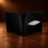 Authentic Stingray Skin White Pearl Eye Bi-Fold Wallet — detail view 6