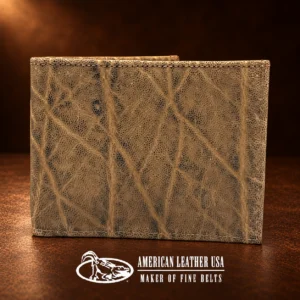 Authentic Elephant Skin Bi-Fold Wallet