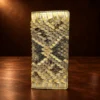 Authentic Snakeskin Bi-Fold Checkbook Wallet — detail view 2