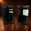 Authentic Snakeskin Bi-Fold Checkbook Wallet — detail view 4