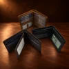 Genuine Leather RFID Security Bi-Fold Wallet — detail view 7