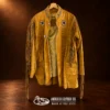 Men's Beaded & Fringe Leather Jacket