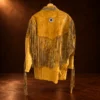 Men's Beaded & Fringe Leather Jacket — detail view 7