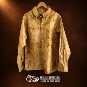 Men's Cowhide Leather Overshirt
