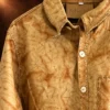 Men's Cowhide Leather Overshirt — detail view 4