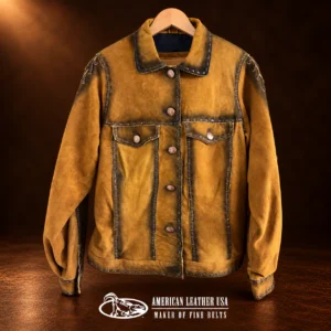 Men's Deerhide Suede Leather Jacket