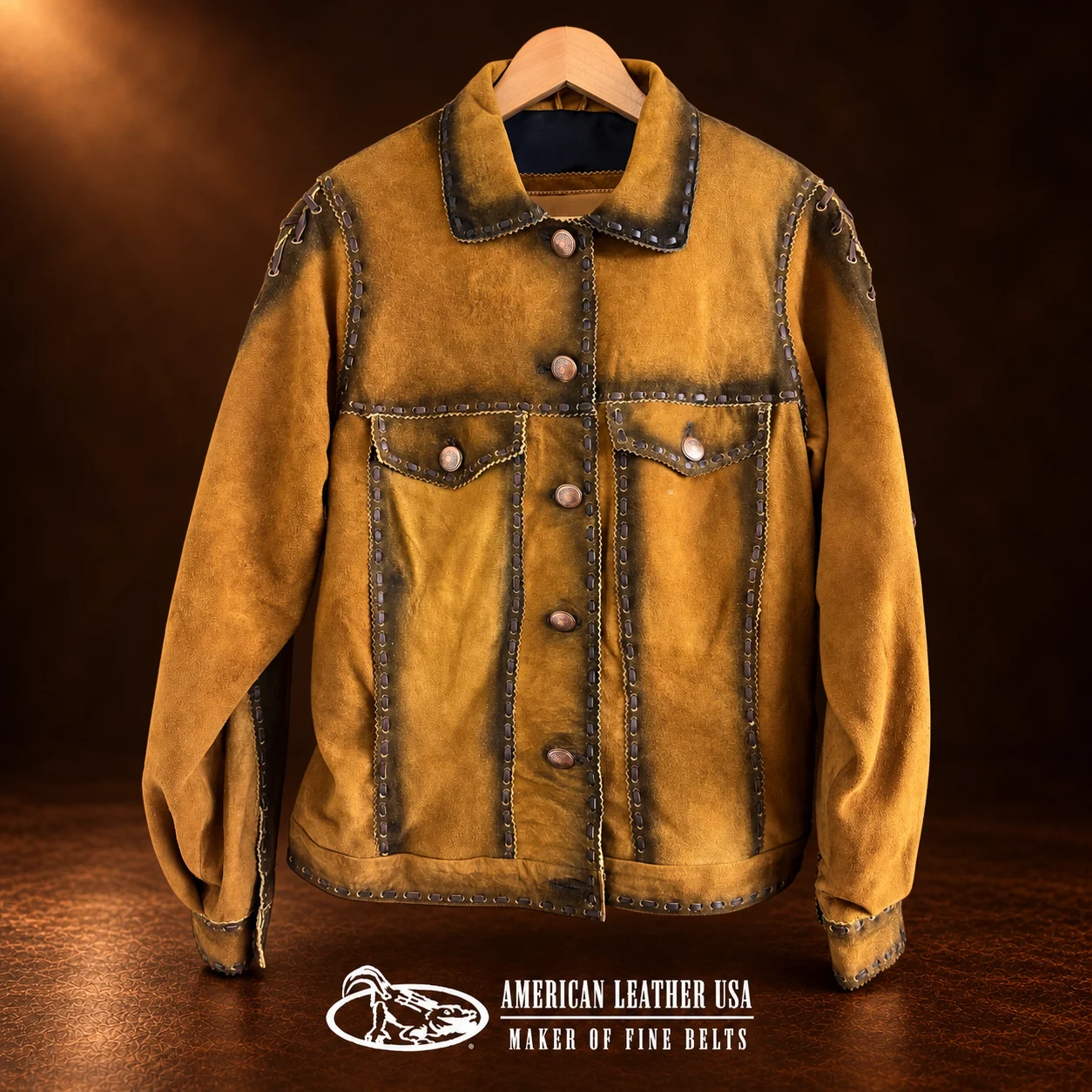 Men's Deerhide Suede Leather Jacket