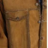 Men's Deerhide Suede Leather Jacket — detail view 5