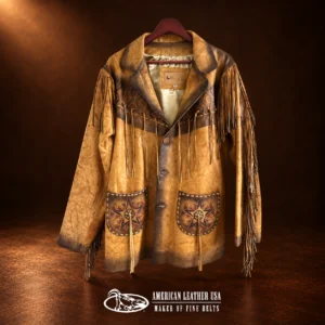 Men's Fringed Leather Jacket
