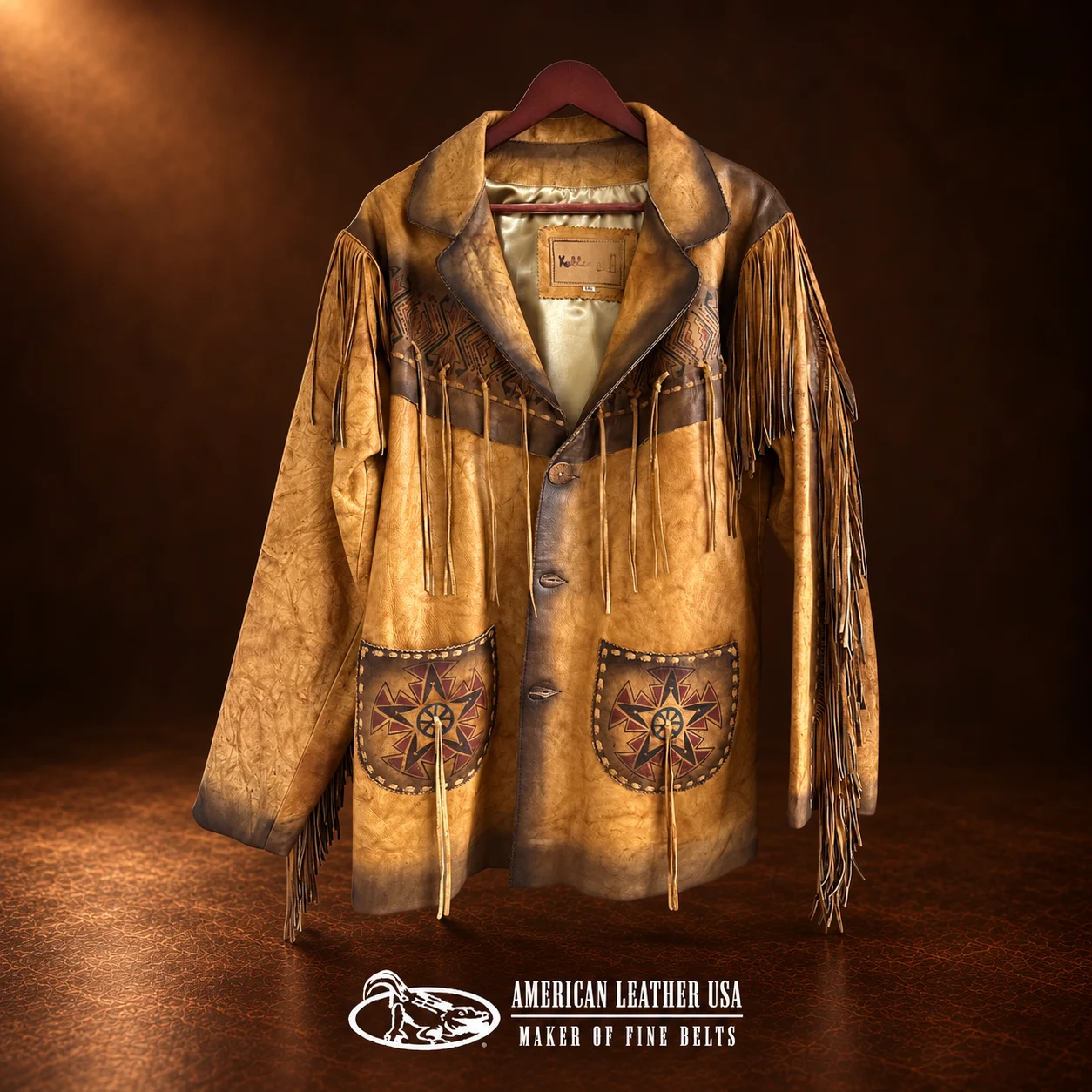 Men's Fringed Leather Jacket