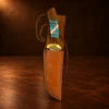 Doris Yazzie Navajo Multi-Stone Inlaid Knife w/ Sheath — detail view 3