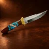 Doris Yazzie Navajo Multi-Stone Inlaid Knife w/ Sheath — detail view 4