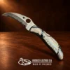 SPYDERCO Folding Locking Pocket Knife w MOP & Agate Handle