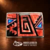TSF Sterling Silver Multi-Stone Inlay Belt Buckle