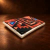 TSF Sterling Silver Multi-Stone Inlay Belt Buckle — detail view 3
