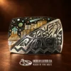 TSF Sterling Silver Overlay & Multi-Stone Micro Inlay Belt Buckle
